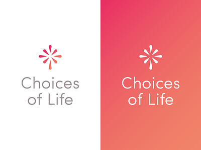 Choices Of Life Logo branding celebrate explosion identity life logo