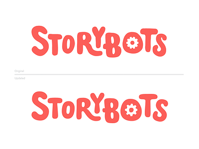 StoryBots Logo Refresh branding hand lettering logo storybots typography
