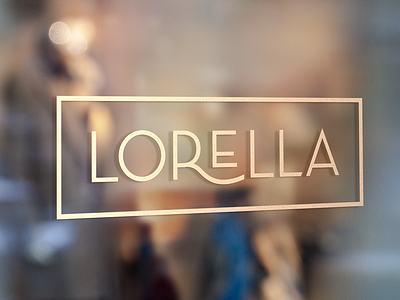 Lorella Logo art deco logo logotype restaurant