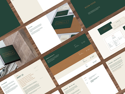 Lorella Brand Guidelines art deco branding collateral identity logo restaurant