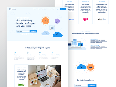 Calendly For Teams calendar focus lab illustration scheduling teams ui ux web design website
