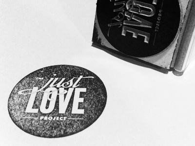 Just Love Stamp joshua krohn just love stamp typography