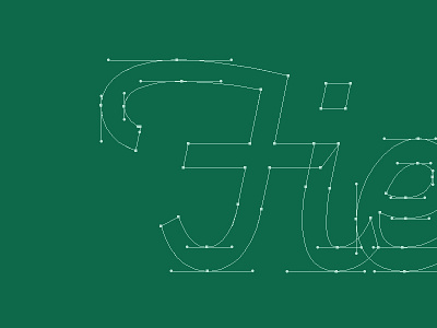 Fieldwork Progress bezier fieldwork focus lab hand lettering logo logotype script typography