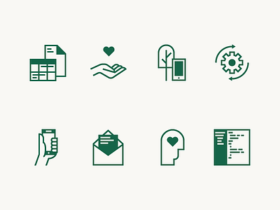 Fieldwork Icons crm development email fieldwork focus lab iconography invoicing marketing mobile scheduling
