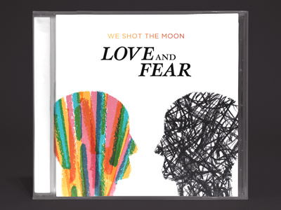 Love And Fear album cd fear gotham hoefler text illustration love music packaging print we shot the moon