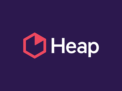 Heap Logo brand brand design brand identity branding data design focus lab heap hexagon identity logo