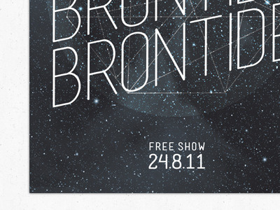 Brontide Gig Poster