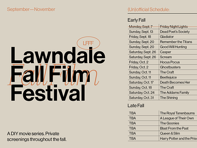 Lawndale Fall Film Festival