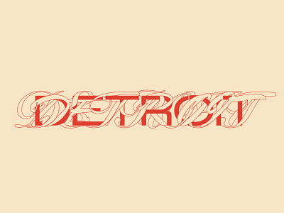 DETROIT abc dinamo design detroit graphic design illustration michigan sans sans serif script swiss tumblr type typography vector