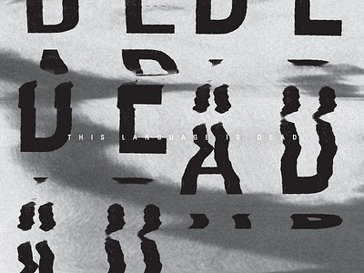 This Language 2013 deconstruct distort scanner texture trend typography wavy