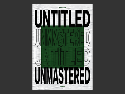 Untitled, Unmastered 2016 album bauhaus brutalist hip hop kendrick kendrick lamar list minimalism music