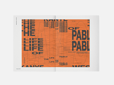 PABLO 2016 album brutalist grotesk kanye music pablo spread stretched type typography year end list