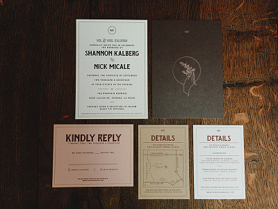 Shannon & Nick americana collateral hand hip illustration lettering monogram tumblr typography wedding
