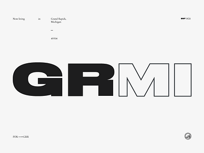 Hello, Grand Rapids. druk grid layout michigan modern monochrome portland sans serif serif tumblr typography