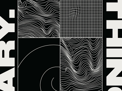 TEMPORARY distortion druk europe illustration mapping modern monochrome trend tumblr typography wave