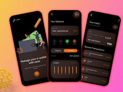 Wallet App 3d app mobile ui