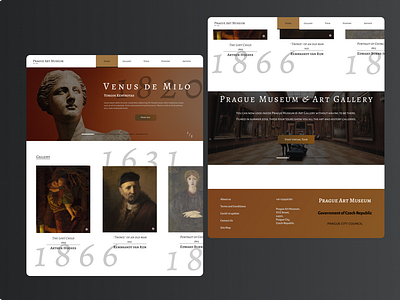 Museum Website Landing Page