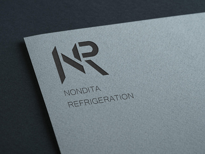 nondita refrigeration brand design branding business logo maker latter logo unique logo