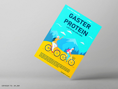 Gaster protein flyer design flyer design flyer design template illustration poster poster design template typography vector