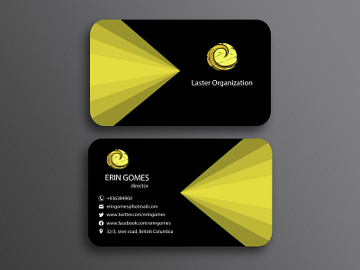 Laster Organization Business Card brand identity branding business business card business logo design icon illustration social media design typography