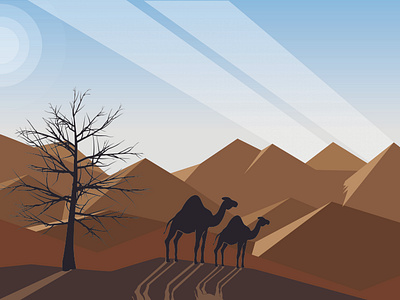 Land of Desert illustration