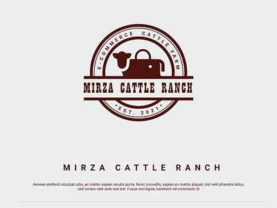 Mirza Cattle Rance Logo