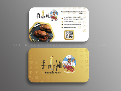 Hungry Villa Restaurant Logo and Business Card