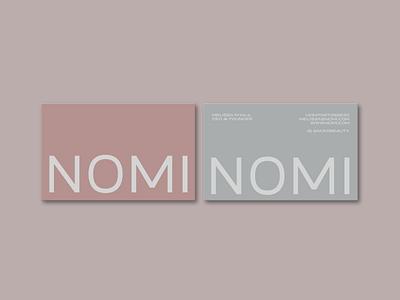 Nomi Business Card branding design