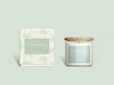 Peppermint Candle Packaging branding design vector