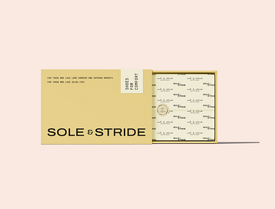 Sole & Stride Footwear Branding: Packaging branding design graphic design logo minimal vector