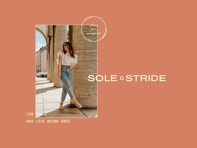 Sole and Stride Footwear branding design graphic design illustration logo minimal vector