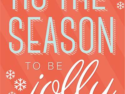 Tis The Season ecard email typography