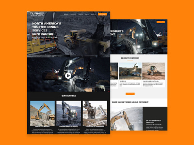 Turner Mining Group Website Design design front end development ui web web design website design wordpress