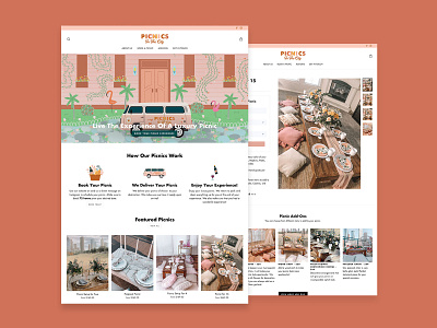 Picnics in the City Website Design