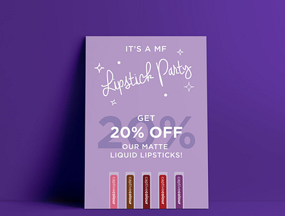 CaptiveColour Cosmetics - Promotional Poster branding design illustration typography vector