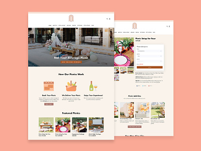 Not Your Average Picnic Shopify Website design e-commerce shopify web web design website design