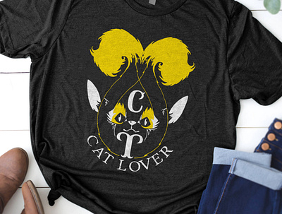 Cat_T-Shirt_Design adobe illustrator concept creative design editable file illustration t shirt