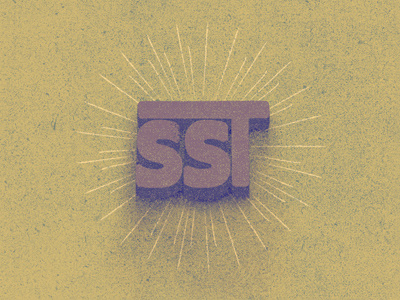 SST Records identity illustration label mark record retro sst records