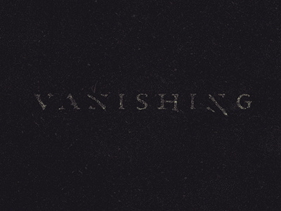 Vanishing Point custom type film font title