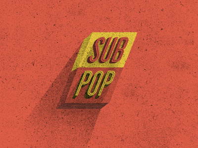 Sub Pop Records illustration mark project retro subpop