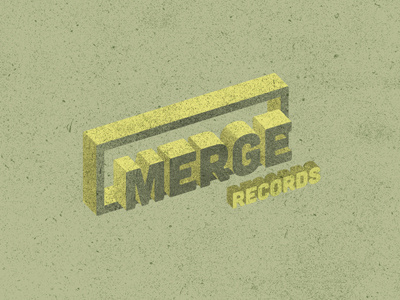 Merge Records identity illustration merge records project retro