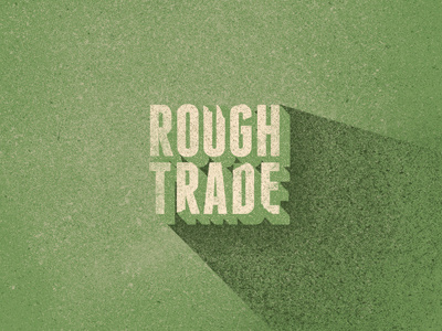 Rough Trade Records identity illustration label mark music retro rough trade