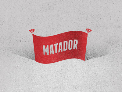 Matador Records identity illustration label mark matador music retro
