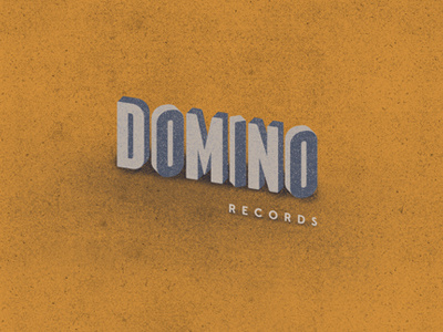 Domino Records domino identity illustration label mark music retro