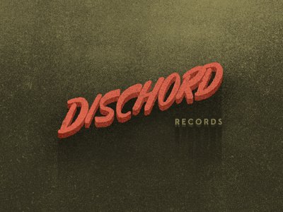 Dischord Records dischord identity illustration label mark music retro