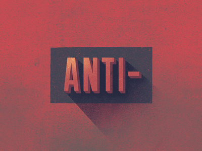 Anti- Records anti brand identity illustration label music records
