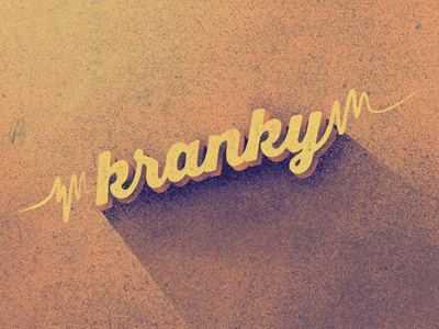 Kranky Records identity illustration kranky label mark music project records retro