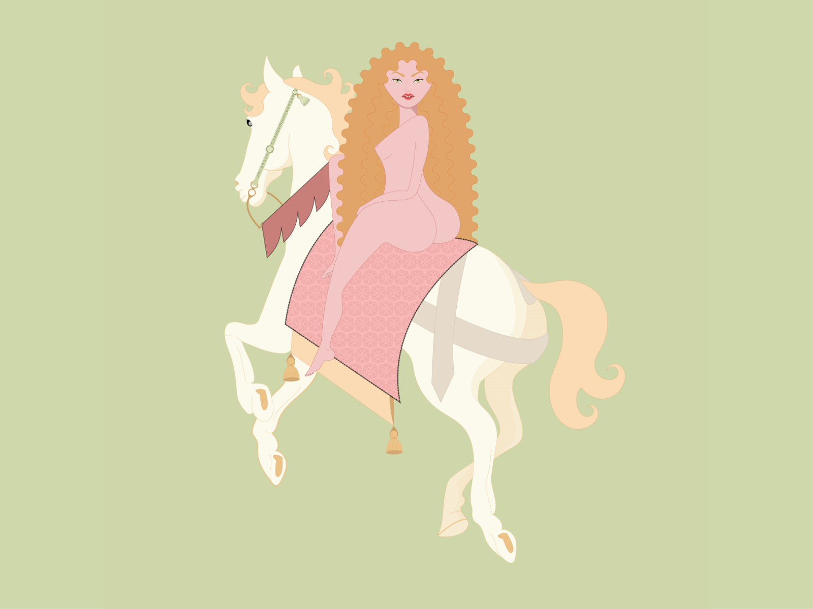 Lady Godiva by Gabriela David on Dribbble