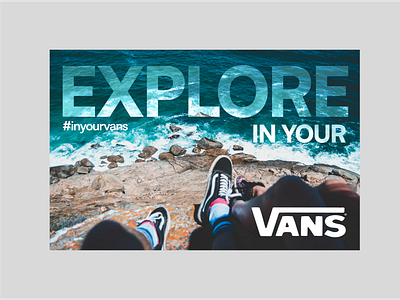 Static Image Exploration - VANS Shoes campaign design graphic design images landing page layout logo marketing marketing site shoes vans web design