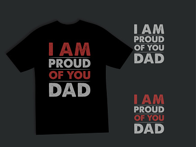 Proud dad t shirt design